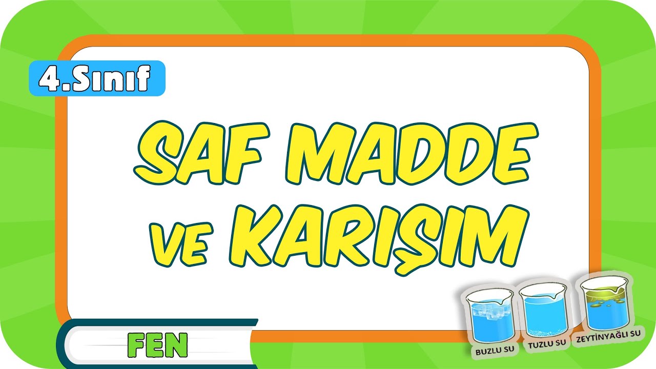 Karışım ve Saf Madde Test-1